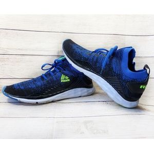 RBX Blue, Black & Green Athletic Sneakers